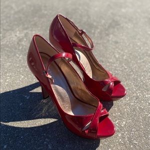 BCBG Red Pumps